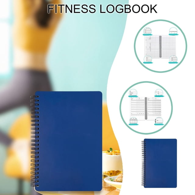 Fitness Logbook - Coil Binding Training Plan Record Book 140x210mm 142P
