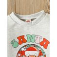 thumbnail image 4 of Faithtur Combinaison Bébé Automne Noël, Imprimé Lettre Père Noël Manches Longues Col Rond pour Garçons Filles, 4 of 9