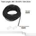 thumbnail image 2 of Unique Bargains 4.5mmx9M 2 Connecteurs Rouleau Abat-Jour Boule Chaîne Noir, 2 of 6