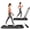 Noir, variante sur Superfit Tapis Roulant 2,25 Hp 2 en 1 Pliant sous le Bureau avec Télécommande Application