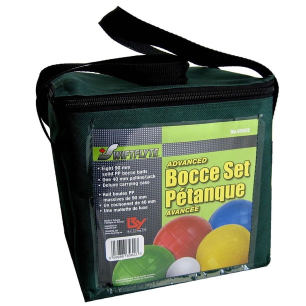 Swiftflyte Advanced 90 mm Plastic Bocce Ball Set, 8 Balls with