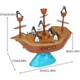 thumbnail image 3 of Pirate Ship Penguin Balancing Family Board Game 2-4 Players - 1240, 3 of 5