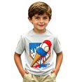 thumbnail image 3 of T-shirts pour Garçons Filles Col Rond Manches Courtes T-Shirts Garçons Hauts de Baseball Vêtements Garçon 8-9 Ans, 3 of 3