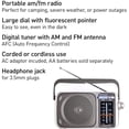 thumbnail image 4 of Panasonic Portable AM / FM Radio Silver + 4x AA Batteries With Charger + Cloth, 4 of 8
