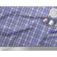 thumbnail image 3 of Soimoi Satin Silk Fabric Geometric Check Print Fabric by The Yard 42 Inch Wide, 3 of 3