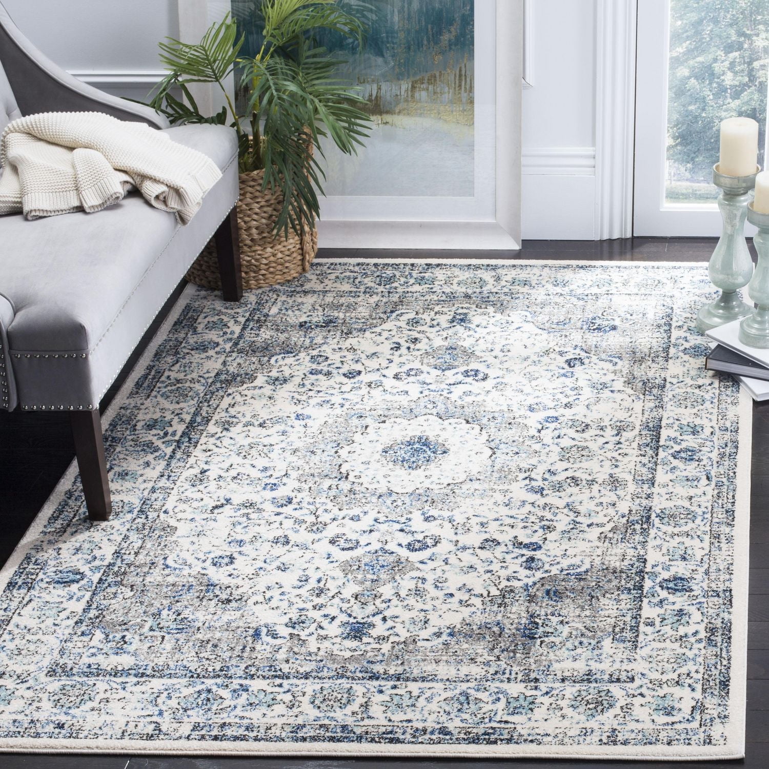 SAFAVIEH Evoke Teale Tapis Traditionnel