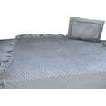 thumbnail image 4 of BabyFad Minky Ultra Gris Ensemble de Literie de Bassinette pour Bébé 9 Pcs avec Mobile Musical – Neutre pour le Genre, Tissu Minky Ultra Doux, Décor Moderne de Chambre de Bébé, 4 of 5