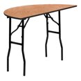 thumbnail image 1 of 48'' Half-Round Wood Folding Banquet Table, 1 of 9