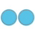 thumbnail image 4 of 2Pcs Car Diamond Cup Mat Bottle Seat Cushion Non-Slip Silicone Cushion, 4 of 9