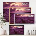 thumbnail image 4 of Designart Sunrise & Dramatic Clouds Over Lavender Field III FLOAT FRAME WALL ART, 4 of 4