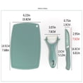 thumbnail image 5 of Oleegame 2PC Vegetable Peeler Stainless Steel Ceramic Set With Fruit Vegetable Peeler Knife Mini Cutting Board Colorful Kitchen Tools 3PCS, 5 of 5