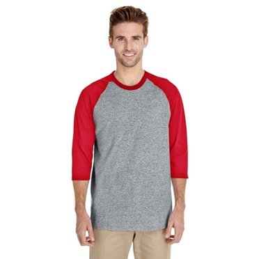 Gildan T-Shirt à Manches 3/4 Raglan pour Adulte en Coton Épaisâ„¢ 8.8 Oz./verge Lin.