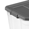 thumbnail image 4 of Sterilite 108 Qt. Clear Stacker Storage Container w/ Latching Lid, (4 Pack), 4 of 12