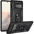 thumbnail image 1 of [PST] Google Pixel 6 Pro (6.71 Pouces) 2021 Étui Anneau Rotatif avec Béquille, Protection contre les Chutes Robuste Hybride Étui Rigide pour Téléphone avec Support Anneau, 1 of 3