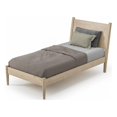 thumbnail image 1 of Pemberly Row Mid-Century Wood Twin Panel Bed Twin in Light Oak, 1 of 8