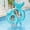 Sky Blue, variant on Swimming Pool Accessories Inflatable Float Tail Shaped Tube Ring for Kids and Adults Water Toy for Pool Beach and Seasonal Activities