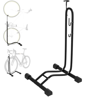 Soozier Vertical & Horizontal Bike Rack Fits 24"-29" and 700c Bikes