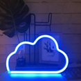 thumbnail image 1 of Cute Cartoon Cloud LED Neon Sign Decorative Lamp Creative Table Light Home Decor Small Night Light for Bedroom(Purple), 1 of 2