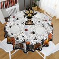 thumbnail image 5 of Round Halloween Tablecloth 60 Inch, Halloween Spider Web Tablecloth Round, Halloween Table Cloths Round, Halloween Round Table Cloth Decor, 5 of 5