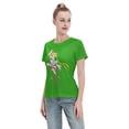 thumbnail image 4 of T-Shirt Basique à Manches Courtes pour Femmes Sailor Moon Lièvre Lunaire, 4 of 6