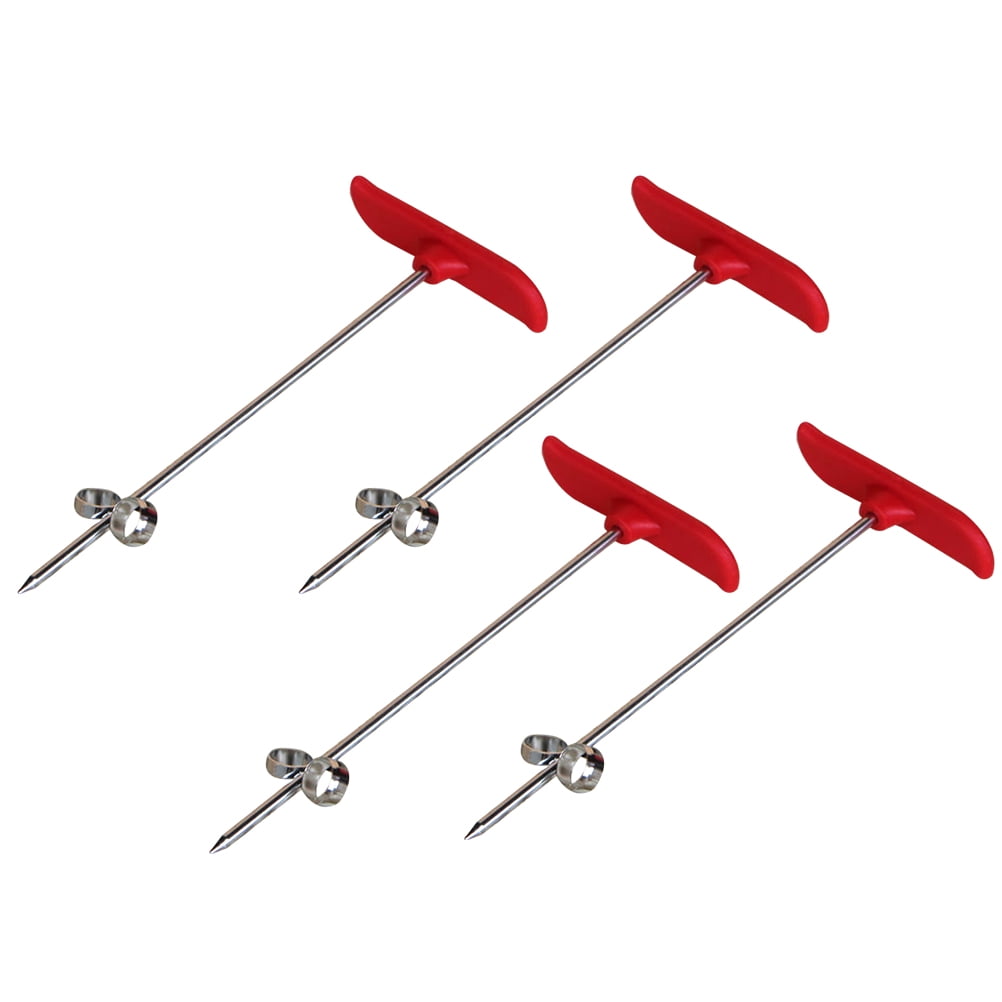4 Pcs Spirales en Forme de Fruit en Acier Inoxydable Outil de Sculpture Créatif Modélisation Concombre Plat Artistique Rotatif Coupe-Légumes Frais (Rouge)