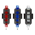 thumbnail image 4 of Maoww Bike Tail Lights LED USB Rechargeable Bicycle Safety Cycling Mountain Bikes Signal Rear Lamp Survival Accessories Red 1Set, 4 of 6