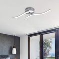 thumbnail image 2 of FLAMEEN Lampe de Plafond, Lumière LED Moderne Innovante Décoration Salon Blanc 85265V, 2 of 8