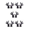 thumbnail image 1 of mmirethe 2pcs Easy To Install Antlers Sticker To Decorate Christmas Car Cute Waterproof black small 5Set, 1 of 6