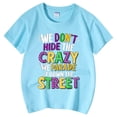 thumbnail image 5 of WEIYLL T-Shirts pour Filles Imprimé Lettres Col Rond Manches Courtes Hauts Décontractés pour Enfants de 5-6 Ans, 5 of 5