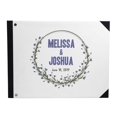 thumbnail image 1 of Darling Souvenir White Floral Wreath Printed Hardbound Cover Guestbook For Wedding Guest Sign In Book Registry-9 x 12 Inches, 1 of 5