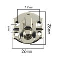 thumbnail image 2 of 5/12set Jewelry Box Hasp Clasp Suitcase Wood Chest Cabinet Decorative Lock Latch, 2 of 5