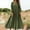 Style1-Army Green dresses for women, variant on Mceream Maxi Dresses for Women Casual Summer Spring Smocked 3/4 Sleeve Floral Maxi Flowy Dresses Cotton Linen Loose Waist Vacation Beach Dresses Gray XXL