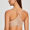 thumbnail image 4 of CHUANK Female Racerback Front Closure Unlined Underwire Bra for Women Black 34B, 4 of 6