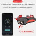 thumbnail image 3 of 4 in 1 Bike Light Waterproof Shock-absorption Bicycle … … Horn Flashlight Cycling Lighting Tool Set 2000MA Red, 3 of 8