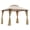 Beige, variante sur Outsunny Pavillon de Jardin à Deux Niveaux 10 Pieds x 10 Pieds avec Auvent, Café