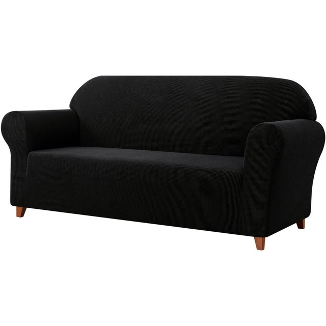 Housse de Sofa 2024 1 Pce Housse avec Coussin d'Assise extra Extensible Housse de Siège TG Sofa Ivoire