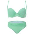 thumbnail image 1 of B91xZ Women's Two Piece Bikini Set Sporty Two Piece Swimsuit Color Block Cheeky High Cut Bathing Suits,Green XXL, 1 of 5