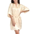 thumbnail image 2 of Women's Soft Long Satin Robes Long Silk Robes Full Length Robes Kimonos Silky Bath Robe Dressing Gowns, 2 of 6