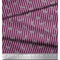 thumbnail image 2 of Soimoi Pink Poly Georgette Fabric Stripe & Wild Animal Print Fabric by Yard 42 Inch Wide, 2 of 3