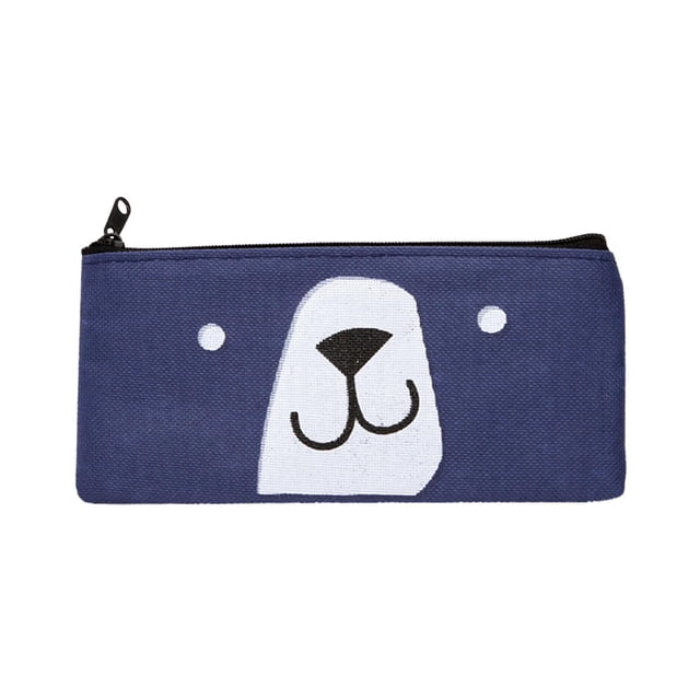 Agiferg Fashion Cartoon Pattern Pencil Bag Student Large-capacity Stationery Storage Bag Examination Storage Bag