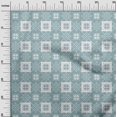 thumbnail image 3 of oneOone Rayon Light Grayish Blue Fabric Geometric Craft Projects Decor Fabric Printed By The Yard 56 Inch Wide, 3 of 4