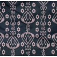 thumbnail image 4 of oneOone Tissu Popeline Sergé Coton Bio Rayé & Tourbillon Imprimé Ikat Tissu de Couture BTY 42 Pouces de Large, 4 of 4