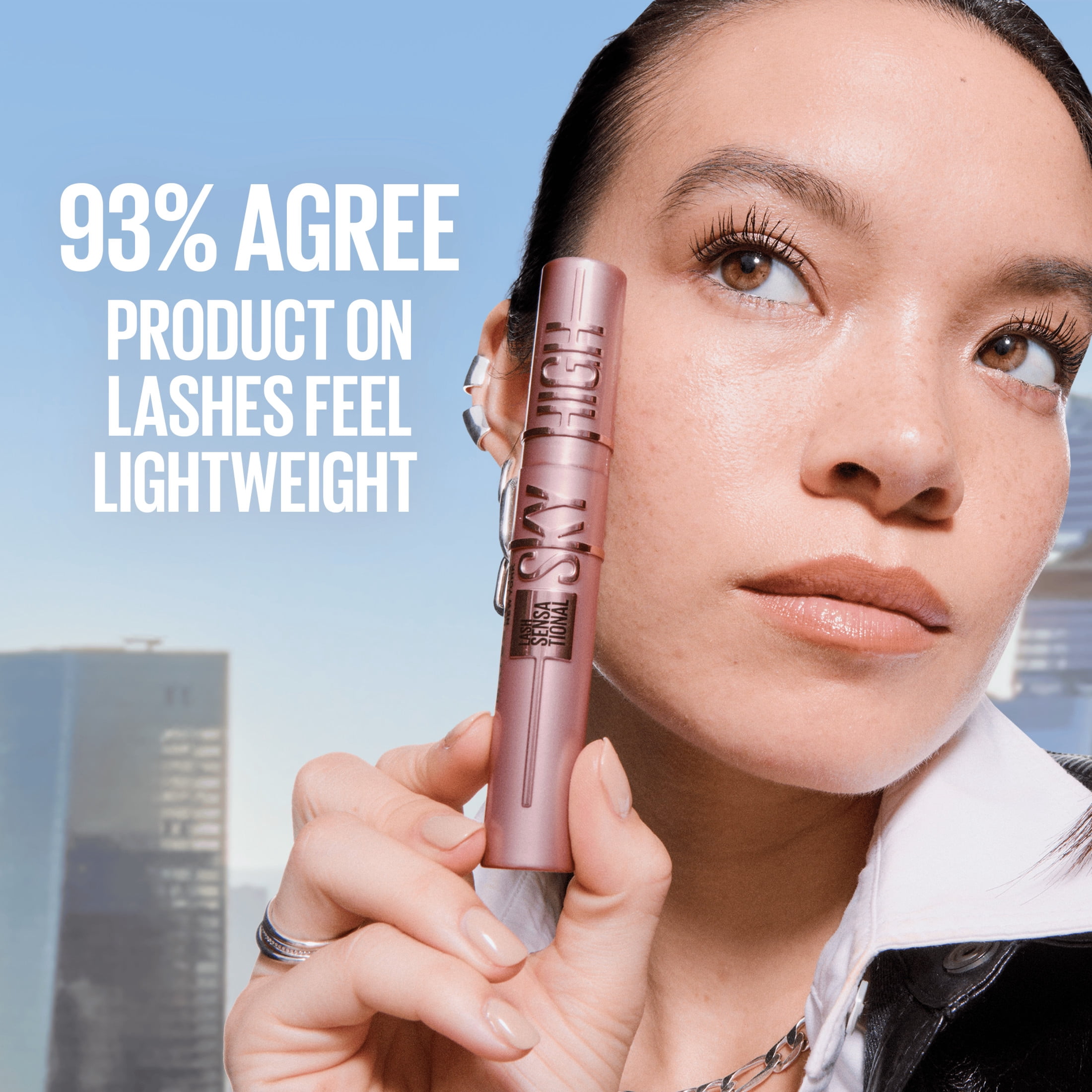 Mascara Lavable Maybelline Sky High Allongeant, Volumisant, Noir Cosmique, 7,2ml