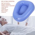 thumbnail image 3 of Bed Pans, Portable Large Capacity Air Inflatable Bedpan, Practical Patient Bedridden Females for Elderly Blue, 3 of 8