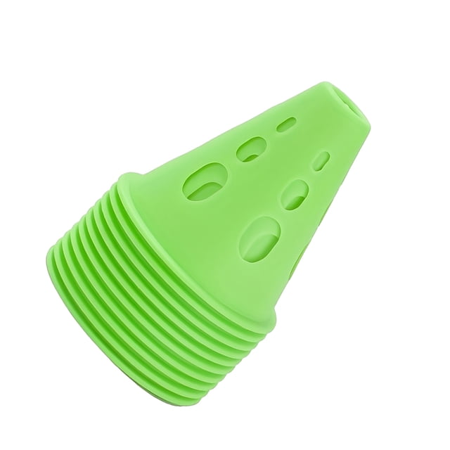 Decodeary 10 Pcs/Ensemble Pile de Patinage à Roulettes Robuste et Résistante aux Intempéries pour Activités Intérieures/extérieures Durable Vert 1Ensemble