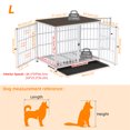 thumbnail image 2 of Wisfor Cage/chenil pour Chien Robuste Blanc de 36 Pouces, Meuble Télé, Table d'Appoint en Bois, Meuble, 2 of 5