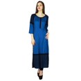thumbnail image 2 of Phagun Kurti Bleu de Designer Indien Haut Kurta Femme Rayonne Haut Décontracté Tunique Robe, 2 of 7