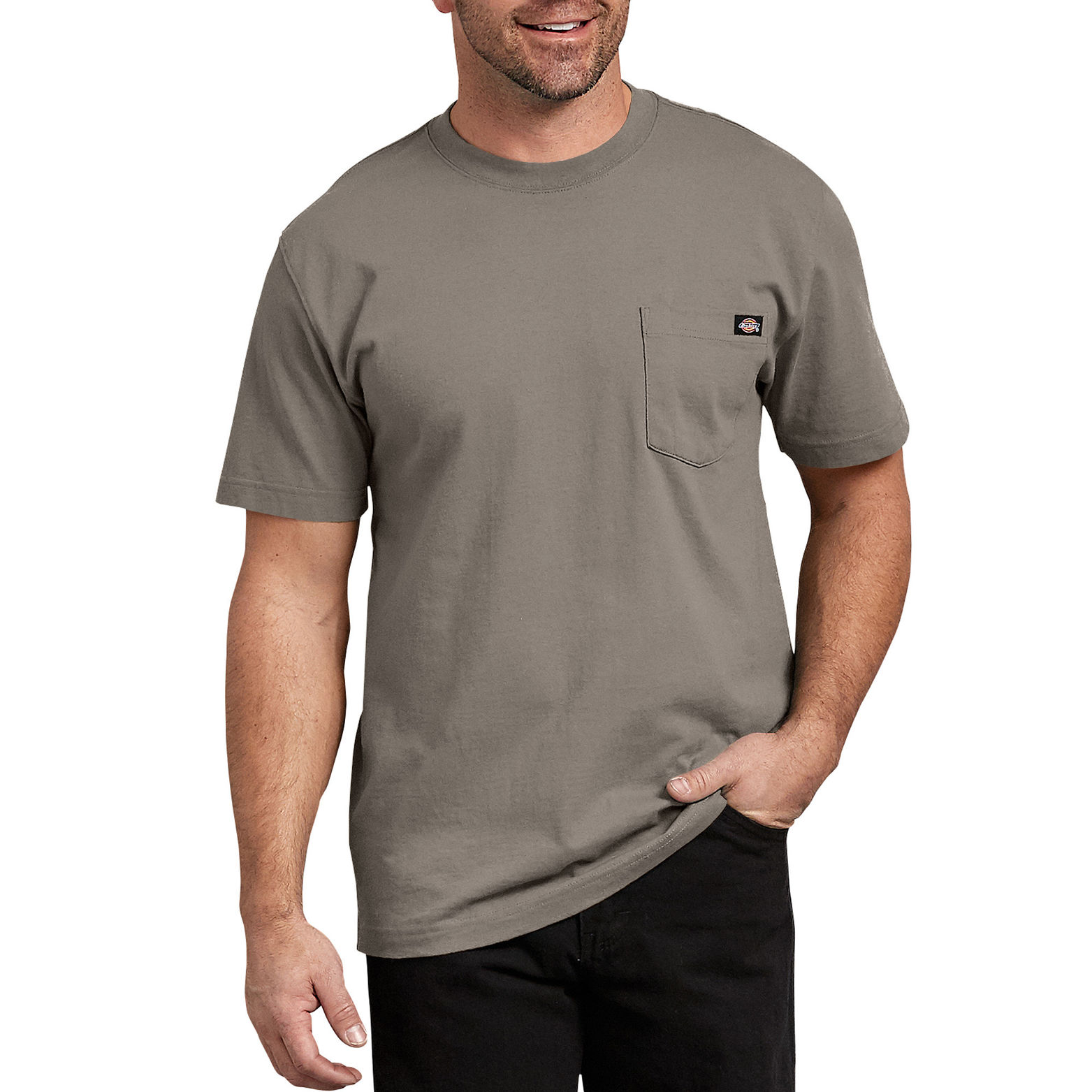 Dickies Mens Short Sleeve Heavyweight Crew Neck, 2XL, Clement
