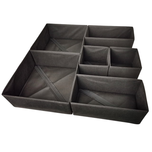Ovzne Indoor Storage Box Storage Box 6-Piece Foldable Drawer Wardrobe Storage Box Drawer-Style Six-Piece Set Foldable Storage Box Thickened Storage Box On Clearance