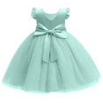 thumbnail image 4 of RXIRUCGD 2025 Vêtements d'Été pour Enfants Robe Bouffante en Maille Unie pour Filles Robe de Performance Formelle pour Filles, 4 of 4